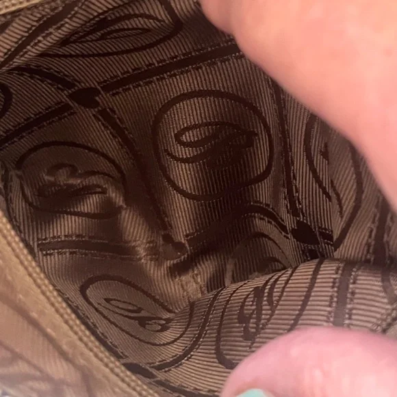 Brighton Black -  Croc Leather Flap Crossbody Bag - w/Dust Cover - Picture 12 of 15